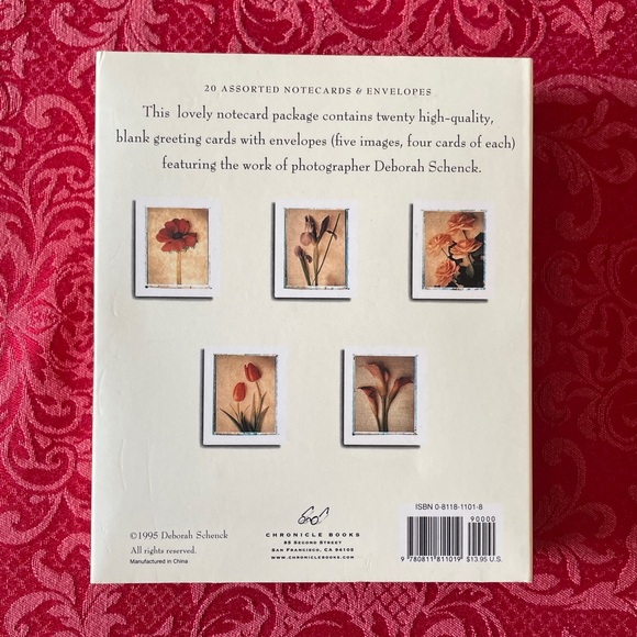 BLOSSOMS 2x20 Assorted Floral Notecards & Envelopes Chronical Books - Picture 3 of 4